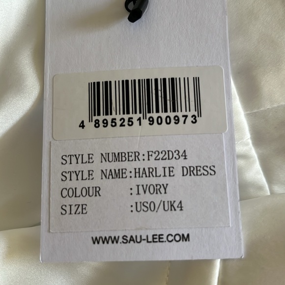 NWT Sau Lee Harlie tulle mini dress in white (brand new never worn with tag) - Picture 7 of 7